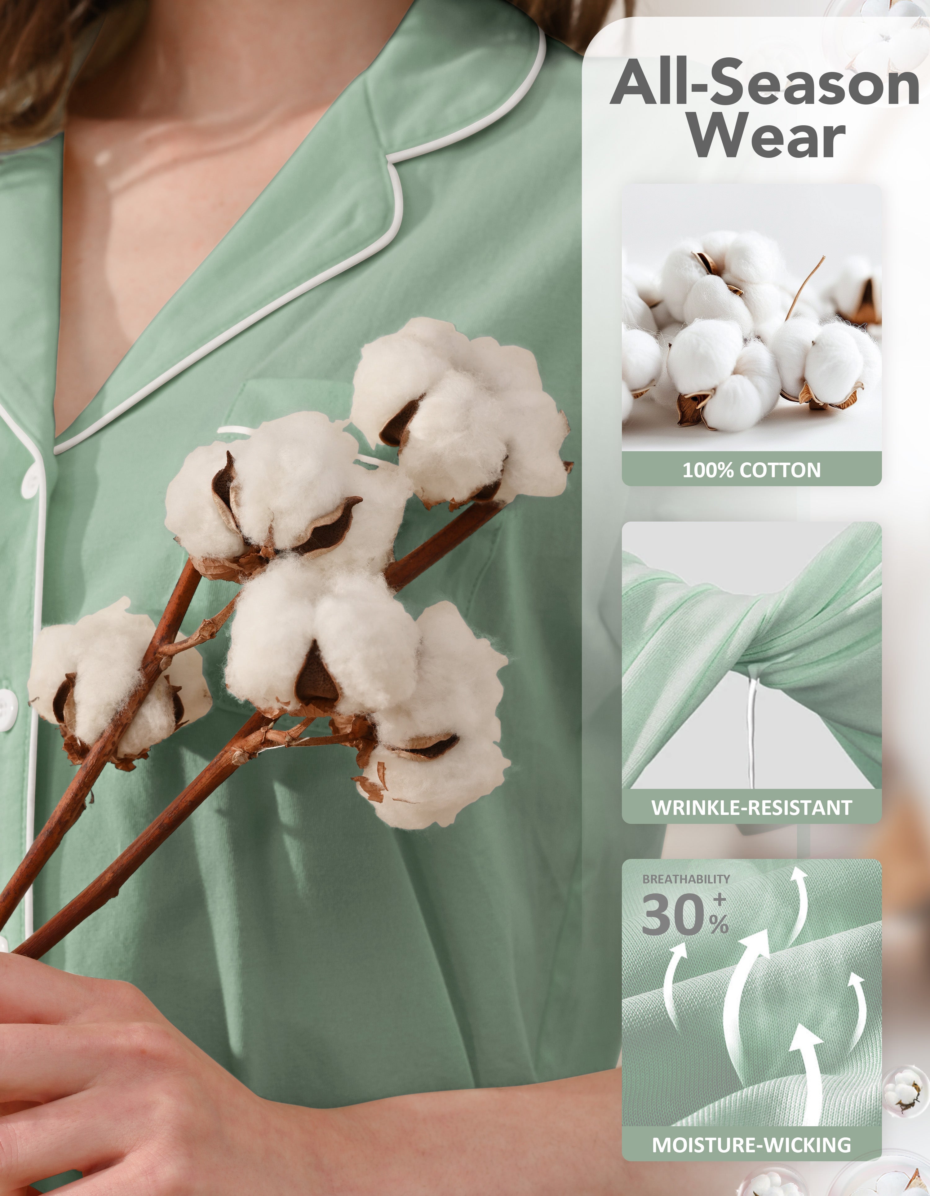 100% cotton pajama fabric breathable and lightweight